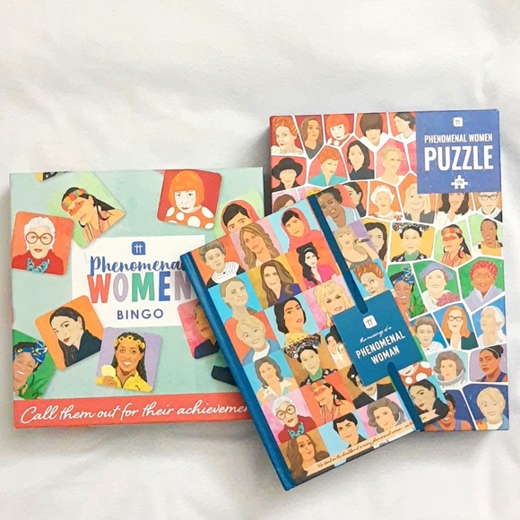 Talking Tables Other - Phenomenal Women Bundle - Bingo Game, Puzzle, School Journal Book 3 Pcs NEW